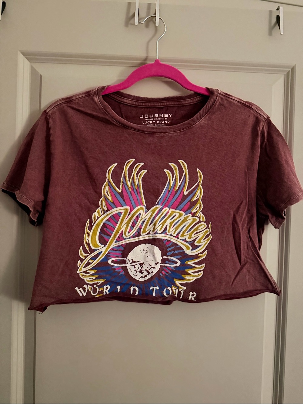Journey Lucky Brand Women's Graphic Crop Tee